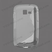 Силиконов калъф ТПУ S style за Samsung Galaxy Y Pro B5510 - прозрачен