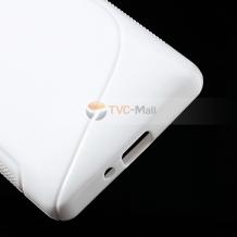 Силиконов калъф / гръб / ТПУ S-Line за LG Optimus L4 II E440 - бял