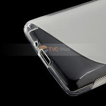Силиконов калъф / гръб / ТПУ S-Line за LG Optimus L4 ii E440 - прозрачен