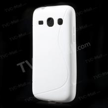 Силиконов калъф / гръб / TPU S-Line за Samsung Galaxy Core Plus G3500 - бял