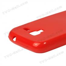 Силиконов калъф ТПУ за Samsung Galaxy Ace 2 I8160 - червен
