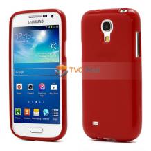 Силиконов калъф / гръб / ТПУ за Samsung Galaxy S4 mini i9190 / i9192 / i9195 - червен / мат