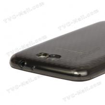 Силиконов калъф / гръб / ТПУ 3D за Samsung Galaxy Note II N7100 / Samsung Note 2 N7100 - сив