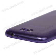 Силиконов калъф / гръб /  ТПУ 3D за Samsung Galaxy Note II N7100 / Samsung Note 2 N7100 - лилав