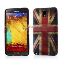 Силиконов калъф / гръб / TPU за Samsung Galaxy Note 3 N9000 N9005 - Retro British flag