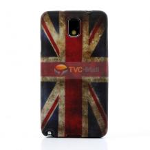 Силиконов калъф / гръб / TPU за Samsung Galaxy Note 3 N9000 N9005 - Retro British flag