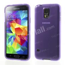 Силиконов калъф / гръб / TPU за Samsung G900 Galaxy S5 - лилав / гланц