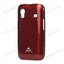 Заден предпазен твърд гръб Marcury за Samsung Galaxy Ace S5830 - червен