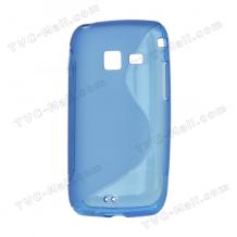 Силиконов гръб / калъф / ТПУ S-Line за Samsung Galaxy Y Duos S6102 - син