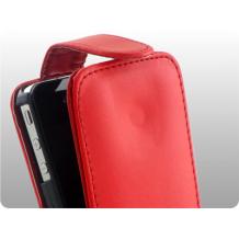 Кожен калъф тип тефтер за Sony Ericsson Xperia X10 mini pro flip червен