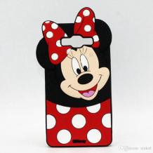 Силиконов калъф / гръб / TPU 3D за Samsung Galaxy J5 2016 J510 - черен / Minnie mouse