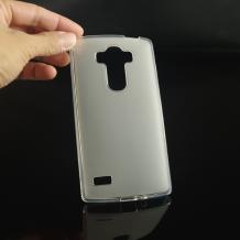 Силиконов калъф /гръб / TPU за LG G4S / LG G4 S - прозрачен / матиран