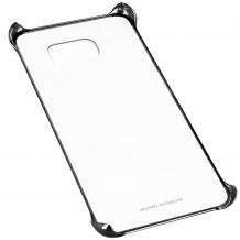 Оригинален твърд гръб Clear Cover EF-QG955 за Samsung Galaxy S8 Plus G955 - прозрачен с черен кант