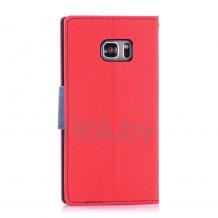 Калъф Flip тефтер Mercury GOOSPERY Fancy Diary със стойка за Samsung Galaxy S7 Edge+ / S7 Edge Plus - червен