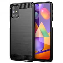 Силиконов калъф / гръб / TPU за Samsung Galaxy M31S - черен / carbon