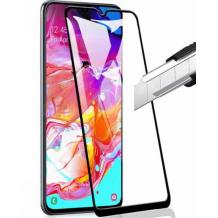5D full cover Tempered glass Full Glue screen protector Samsung Galaxy Note 10 Lite / A81 / Извит стъклен скрийн протектор с лепило от вътрешната страна за Samsung Galaxy Note 10 Lite / A81 - черен