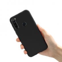 Силиконов калъф / гръб / TPU за  Xiaomi Redmi Note 8T - черен / мат