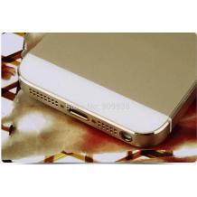 Стъклен скрийн протектор / Tempered Glass Protection Screen / за дисплей на Apple iPhone 5 / iPhone 5S / iPhone 5C - заден златист