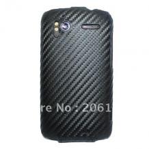 Кожен калъф HTC Sensation  / HTC XE - Carbon Fiber Flip 2