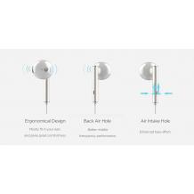 Оригинални стерео слушалки / Earphones Headphone with Remote & Microphone / за Huawei - бели / златисти