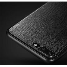 Оригинален гръб X-level Grain Series за Apple iPhone 7 - черен / имитиращ дърво