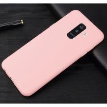 Силиконов калъф / гръб / TPU за Samsung Galaxy A8 2018 A530F - светло розов / мат