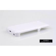 Твърд гръб / външна батерия / Battery Power Bank 2400mAh за Apple iPhone 5 / iPhone 5S / iPhone SE - бял