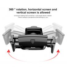 Универсална стойка за кола Baseus Robot Auto Clip Car Mount за Samsung, Apple, Huawei, Lenovo, LG, HTC, Sony, Nokia, ZTE - черна / въртяща се на 360 градуса