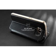 Луксозен калъф Flip тефтер S-View със стойка KALAIDENG Sun Series за Samsung Galaxy S7 G930 / Samsung S7 - черен