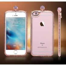 Луксозен бъмпер с камъни за Apple iPhone 6 / iPhone 6S - Gold Rose