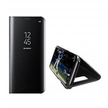Луксозен калъф Clear View Cover с твърд гръб за Samsung Galaxy J7 2017 J730 - черен