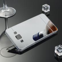 Луксозен силиконов калъф / гръб / TPU за Samsung Galaxy A5 A500F - сребрист / огледален