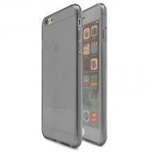 Силиконов калъф / гръб / TPU за Apple iPhone 7 - сив прозрачен / 2 части / лице и гръб