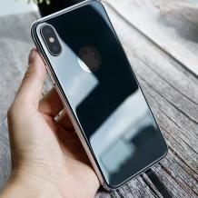 Tempered Glass Screen Protector Baseus Apple iPhone X back / Стъклен скрийн протектор Baseus за Apple iPhone X - черен / back