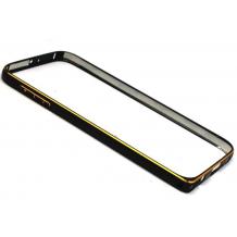 Метален бъмпер / Bumper за Samsung Galaxy Note Edge N915 - черен
