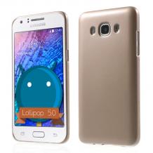 Луксозен силиконов калъф / гръб / TPU MERCURY i-Jelly Case Metallic Finish за Samsung Galaxy J5 2016 J510 - златист