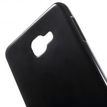 Силиконов калъф / гръб / TPU за Samsung Galaxy A9 - черен / гланц
