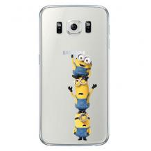 Ултра тънък силиконов калъф / гръб / TPU Ultra Thin за Samsung J500 Galaxy J5 - прозрачен / Minions Art 2