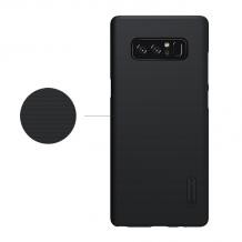 Луксозен твърд гръб за Samsung Galaxy Note 8 N950 - Nillkin / черен