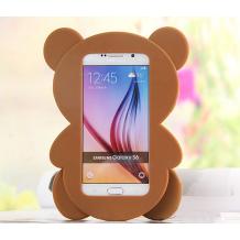 Силиконов калъф / гръб / TPU 3D Moschino Series за Samsung Galaxy S6 G920 - Teddy Bear / кафяв