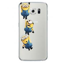 Ултра тънък силиконов калъф / гръб / TPU Ultra Thin за Samsung J500 Galaxy J5 - прозрачен / Minions Art 1