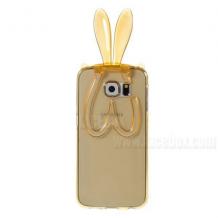 Силиконов калъф / гръб / TPU 3D Rabbit за Samsung Galaxy S7 G930 - жълт