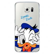 Ултра тънък силиконов калъф / гръб / TPU Ultra Thin за Samsung J500 Galaxy J5 - прозрачен / Donald Duck