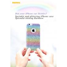 Оригинален гръб REMAX Glitter Rainbow за Apple iPhone 7 - многоцветен / брокат