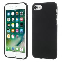 Луксозен силиконов калъф / гръб / TPU Mercury GOOSPERY Soft Jelly Case за Apple iPhone 7 - черен