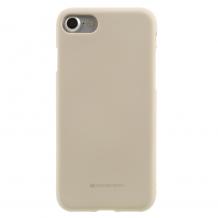 Луксозен силиконов калъф / гръб / TPU Mercury GOOSPERY Soft Jelly Case за Apple iPhone 6 Plus / iPhone 6S Plus - бежов