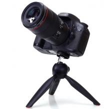 Универсална стойка YUNTENG YT-228 Mini Tripod за смартфон и фотоапарат - черна