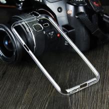 Ултра тънък силиконов калъф / гръб / TPU Ultra Thin за Samsung Galaxy J3 - прозрачен