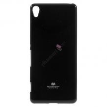 Луксозен силиконов калъф / гръб / TPU Mercury GOOSPERY Jelly Case за Lenovo A6000 / A6010 - черен