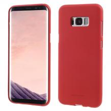 Луксозен силиконов калъф / гръб / TPU Mercury GOOSPERY Soft Jelly Case за Samsung Galaxy S8 G955 Plus - червен